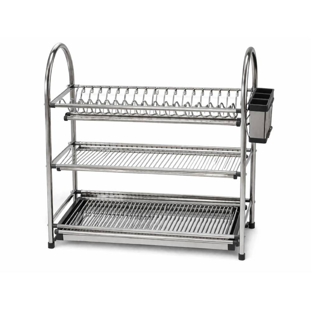 OSM-797-1 Dish Rack 3-Tier (20 Plates) with Cutlery Holder - Image 1