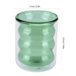 Double Wall Glass Caterpillar Green 150 ml - Image 4