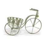 Metal Nostalgia Yard Bike Planter (Green)