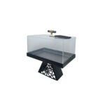 Iron With Stand Serving Tray with Lid ✨ – 23 × 15 × 22.5 cm