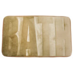 Bath Floor Mat 45 X 75 Cm - Beige