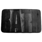 Bath Floor Mat 45 X 75 Cm -  Black