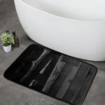 Bath Floor Mat 45 X 75 Cm -  Black - Image 2
