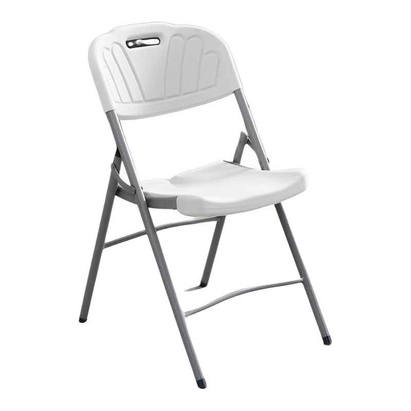 osm 1001 (2) Compact Folding Plastic Chair – White - Image 1