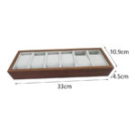 Open 6 Watch Box Wood - Image 3