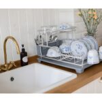 2 Tier Dish Drying Rack Binca Grey - Image 3