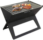 Foldable Charcoal BBQ Grill Black - Image 2