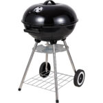 Round charcoal BBQ Grill Black