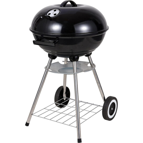 Round charcoal BBQ Grill Black