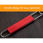 Portable BBQ Grill Mesh Clamp with Wooden Handle - Image 3
