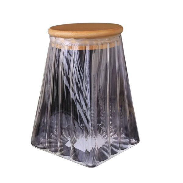 Glass Jar With Airtight Bamboo Lid - Medium