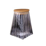 Glass Jar With Airtight Bamboo Lid - Small