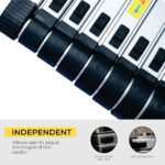 Telescopic Ladder Aluminium 4.4M Portable & Foldable - Image 4
