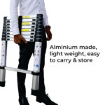 Telescopic Ladder Aluminium 4.4M Portable & Foldable - Image 8