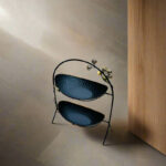 Iron Fruit Plate 2 Tier - Black - Image 3