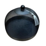 Iron Fruit Box with Lid 28 cm – Black