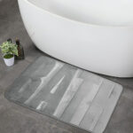 Bath Floor Mat 45 X 75 Cm -  Grey - Image 2