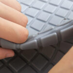 Non Slip Silicone Bath Mat Grey - Image 2