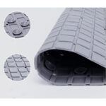 Non Slip Silicone Bath Mat Grey - Image 3