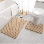 Anti-Slip Bath Mat  80×50 cm - Beige - Image 3