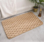 Anti-Slip Bath Mat  80×50 cm - Beige - Image 2