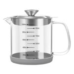 Transparent Oil Separator & Strainer Container With Handle