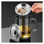 Transparent Oil Separator & Strainer Container  With Handle - Image 3