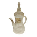 Decorative Ceramic Jar with Lid - Glass
