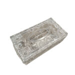 Rectangular Tissue Box  Embossed Cut Design - Glass
