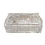 Rectangular Tissue Box  Embossed Cut Design - Glass - Image 2