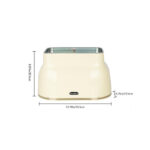 Retro Style Bread Box 33.5 cm – Cream - Image 2