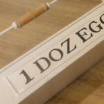Egg Tray 12 Egg Storage Holder Box - Cream - Image 4