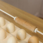 Egg Tray 12 Egg Storage Holder Box - Cream - Image 3