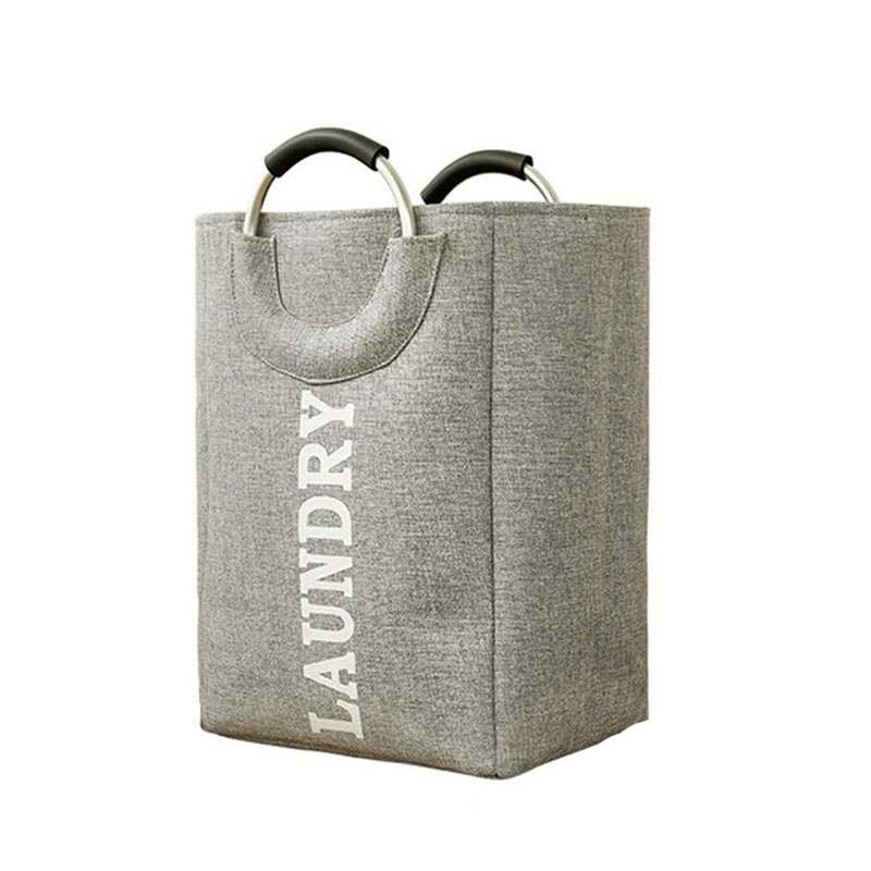 osm 970 (2) Laundry Basket Iron Handle - Grey - Image 1