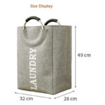 Laundry Basket Iron Handle - Grey - Image 3