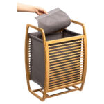 Wooden Laundry Basket - Bamboo - Image 2