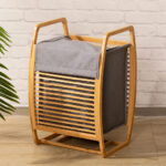 Wooden Laundry Basket - Bamboo - Image 3