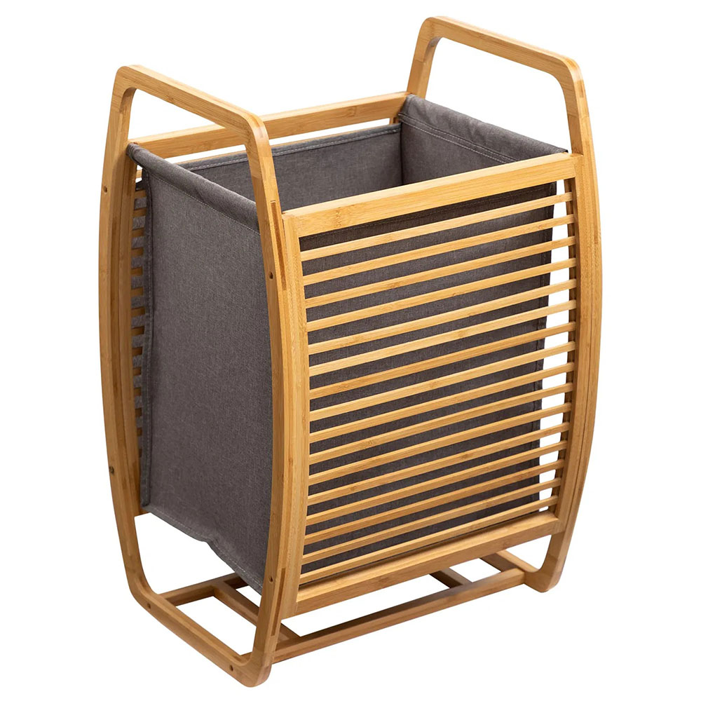 osm 974 (3) Wooden Laundry Basket - Bamboo - Image 1