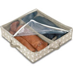 Boot Organizer 2-Compartments 60x50x12cm Beige