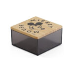 Organizer With Bamboo Lid 9.5x9.5x5.5 cm Mickey Living (Small)