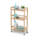 Bamboo Trolley Cart -Small 20X45X75 cm