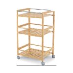 Bamboo Trolley Cart – Large 35x45x74 cm