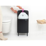 Bo Waste Bin Hi 12L Matt Black - Image 4
