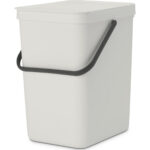 Sort And Go Waste Bin 25L Light Grey