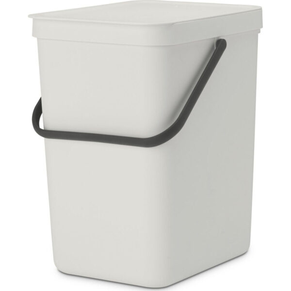 Sort And Go Waste Bin 25L Light Grey