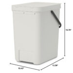 Sort And Go Waste Bin 25L Light Grey - Image 4