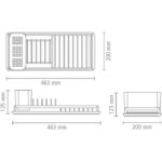 Sink Side Compact Dish Drying Rack Dark Grey ( inventory stock end ) - Image 6