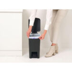 Step Up Pedal Bin 16L Dark Grey - Image 3