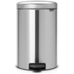 Newlcon Pedal Bin 20L Matt Steel