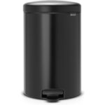 Newlcon Pedal Bin 20L Matt Black